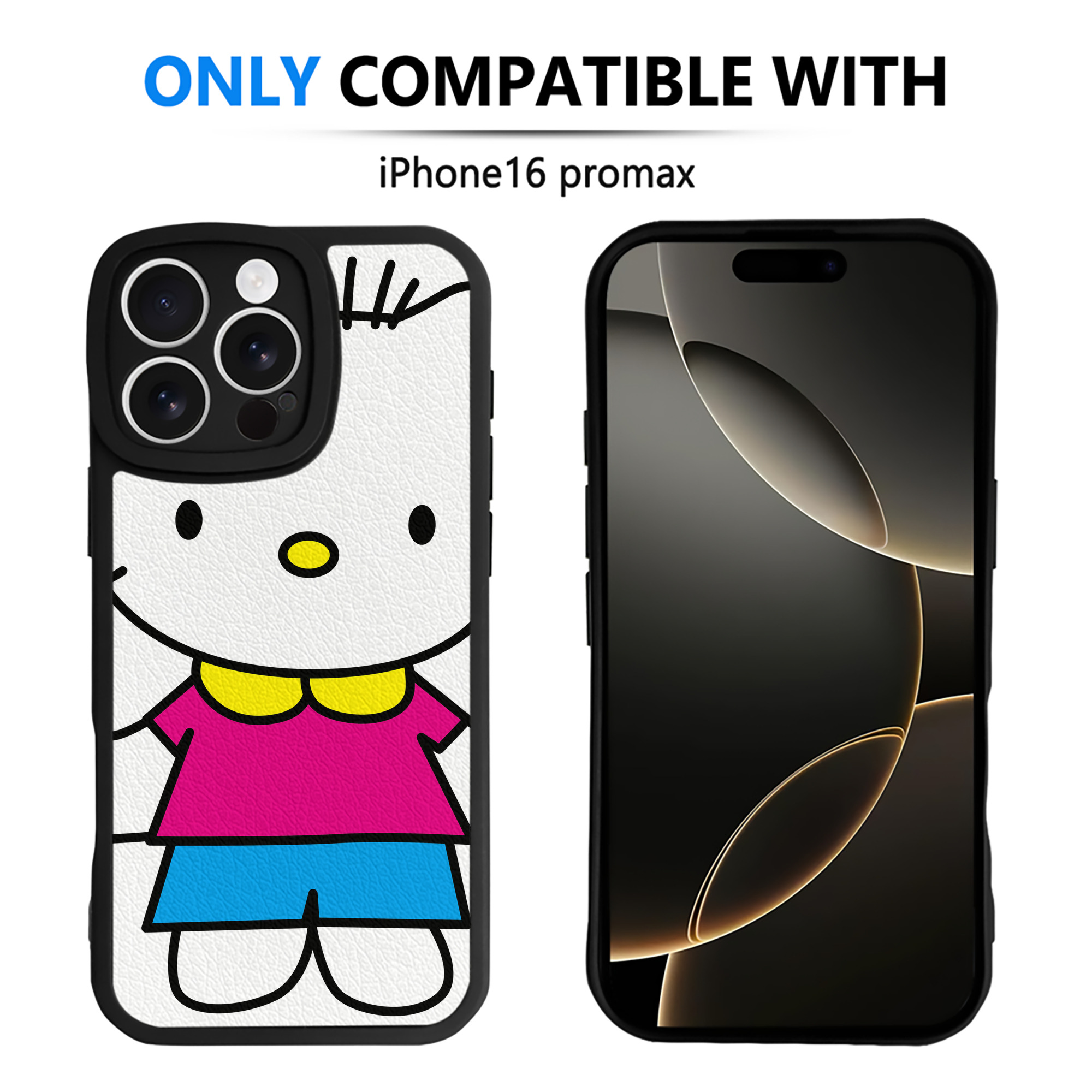 （画像用） Hello Kitty ハローキティ 【iPhone 16シリーズ対応】シリコンスマホケース（レザー調） 材質：シリコン